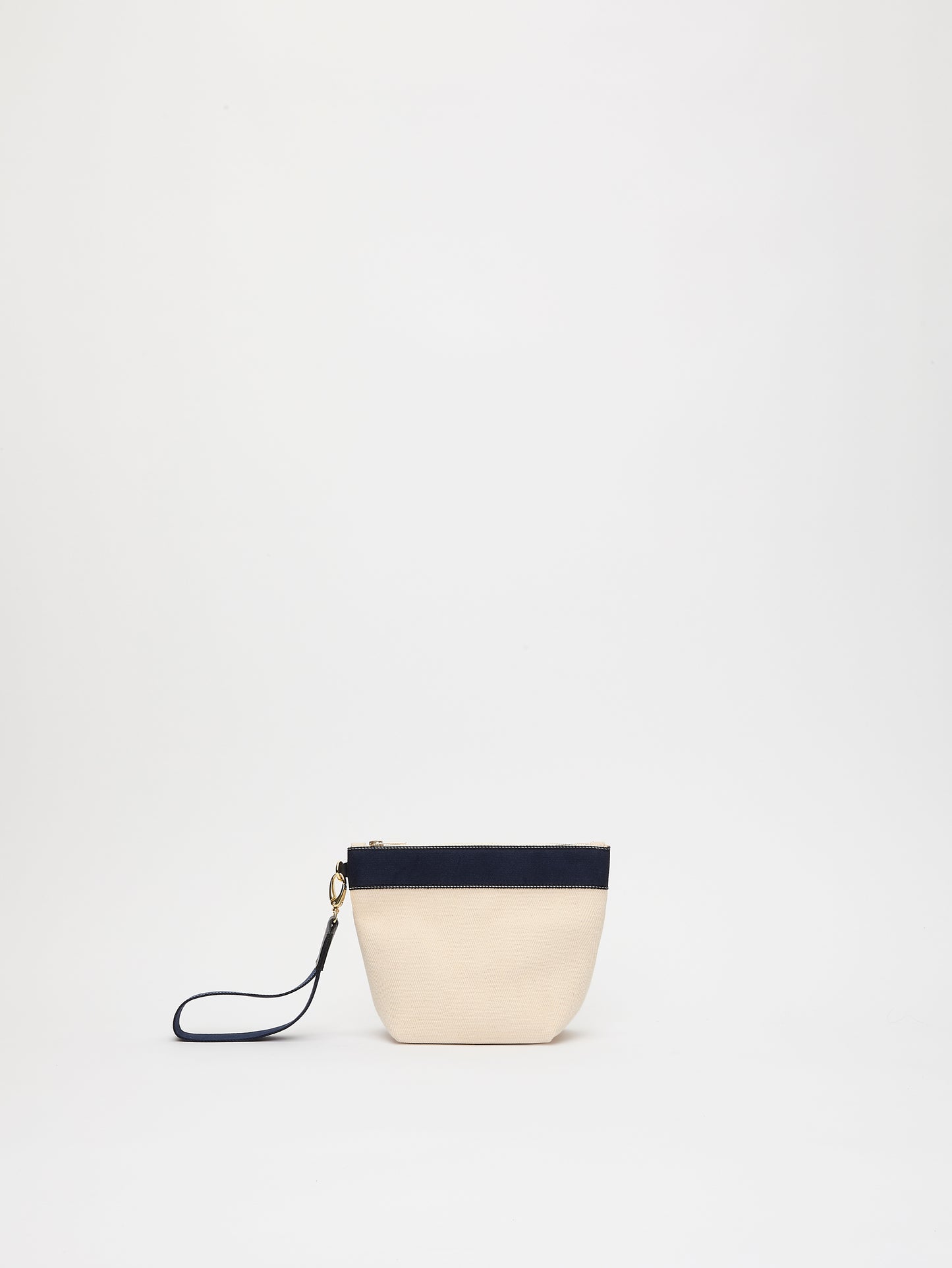 Club Pouch - Verneuil Canvas White Mini Sellier Navy