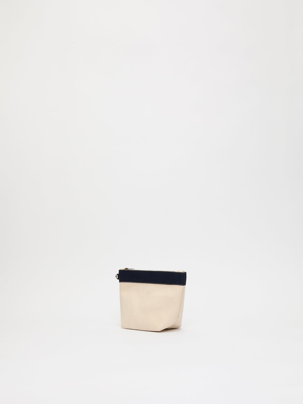 Club Pouch - Verneuil Canvas White Mini Sellier Navy - Image 2