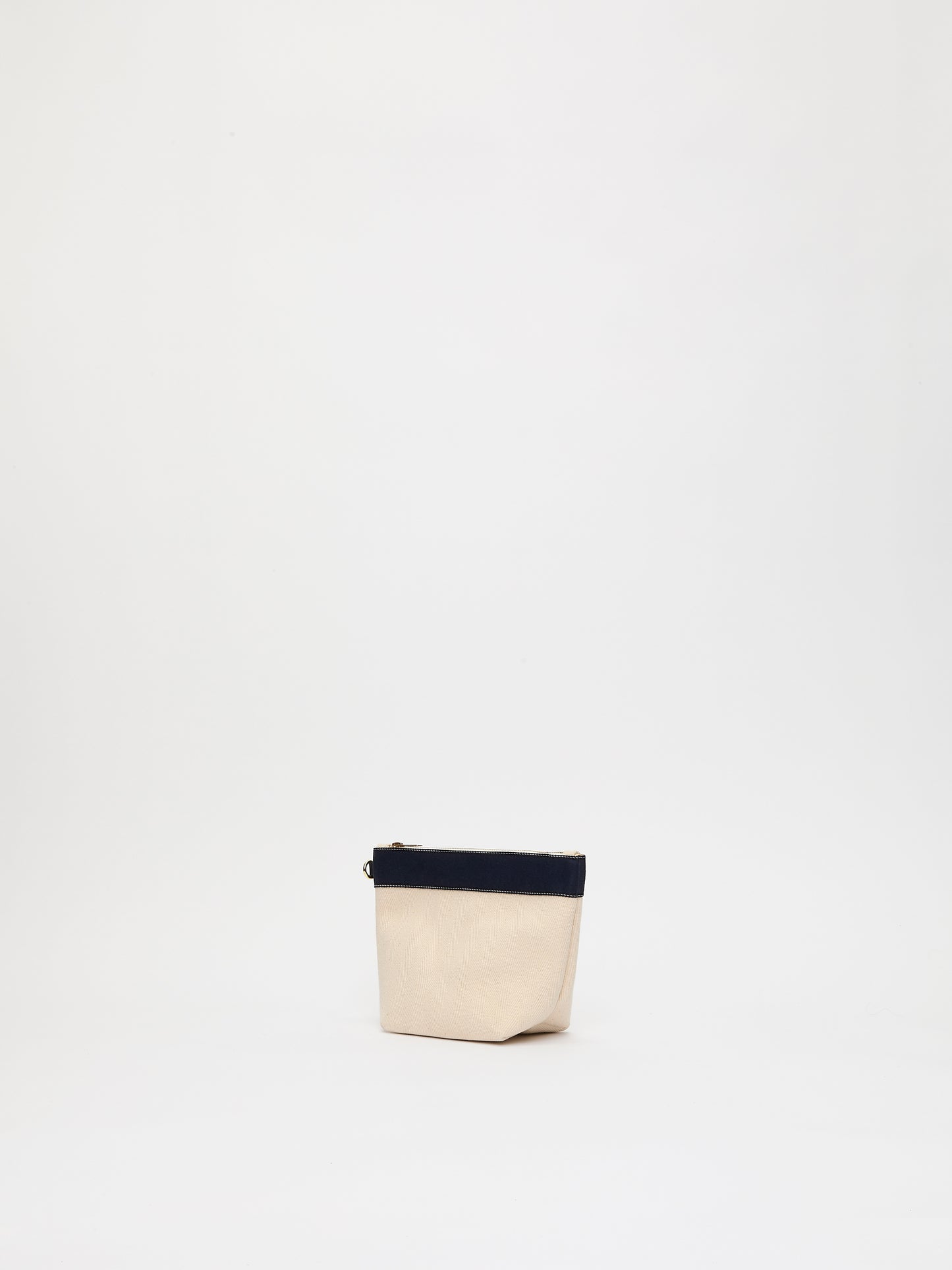 Club Pouch - Verneuil Canvas White Mini Sellier Navy