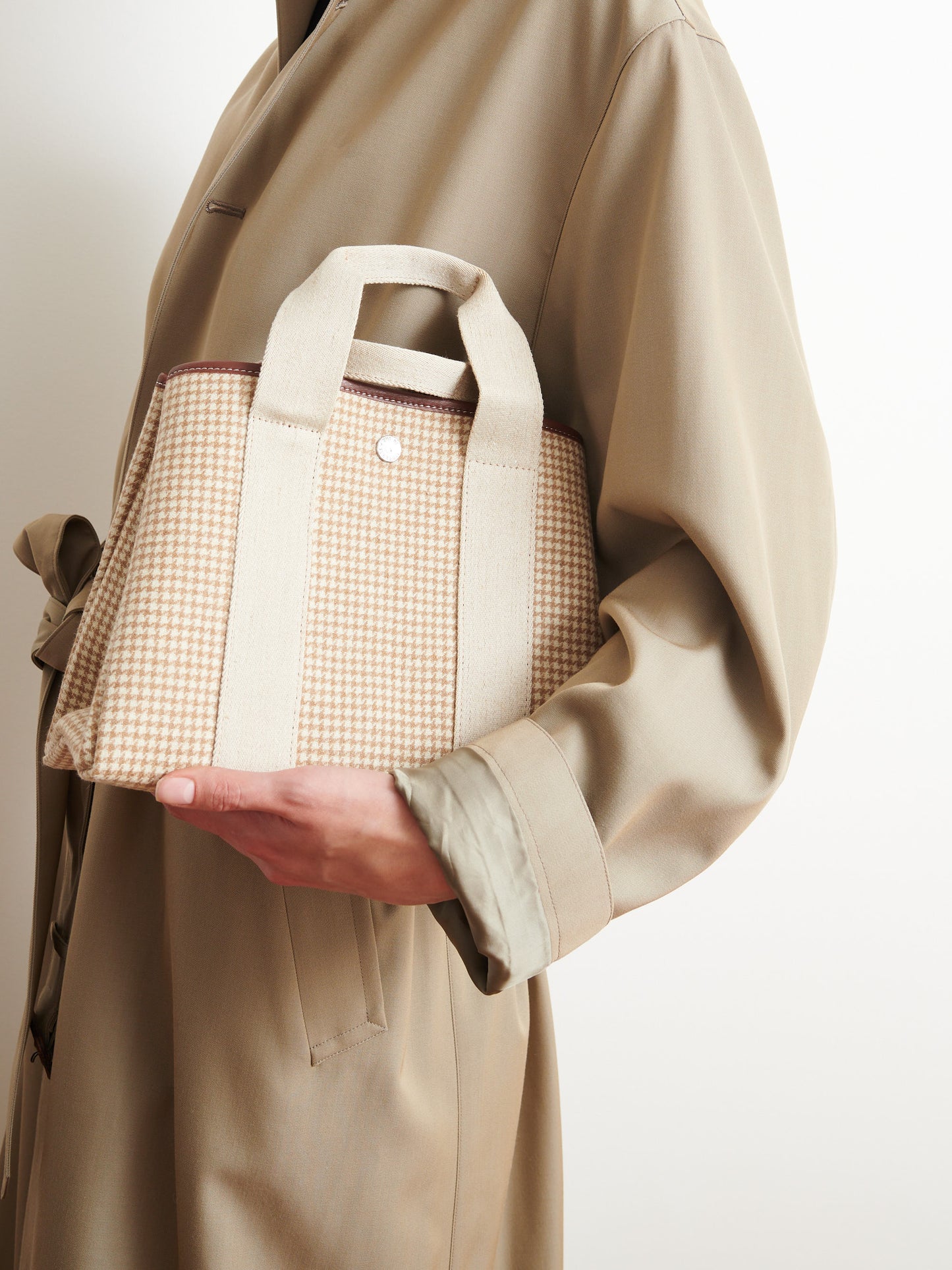 Traversée S - Pied de poule Beige 