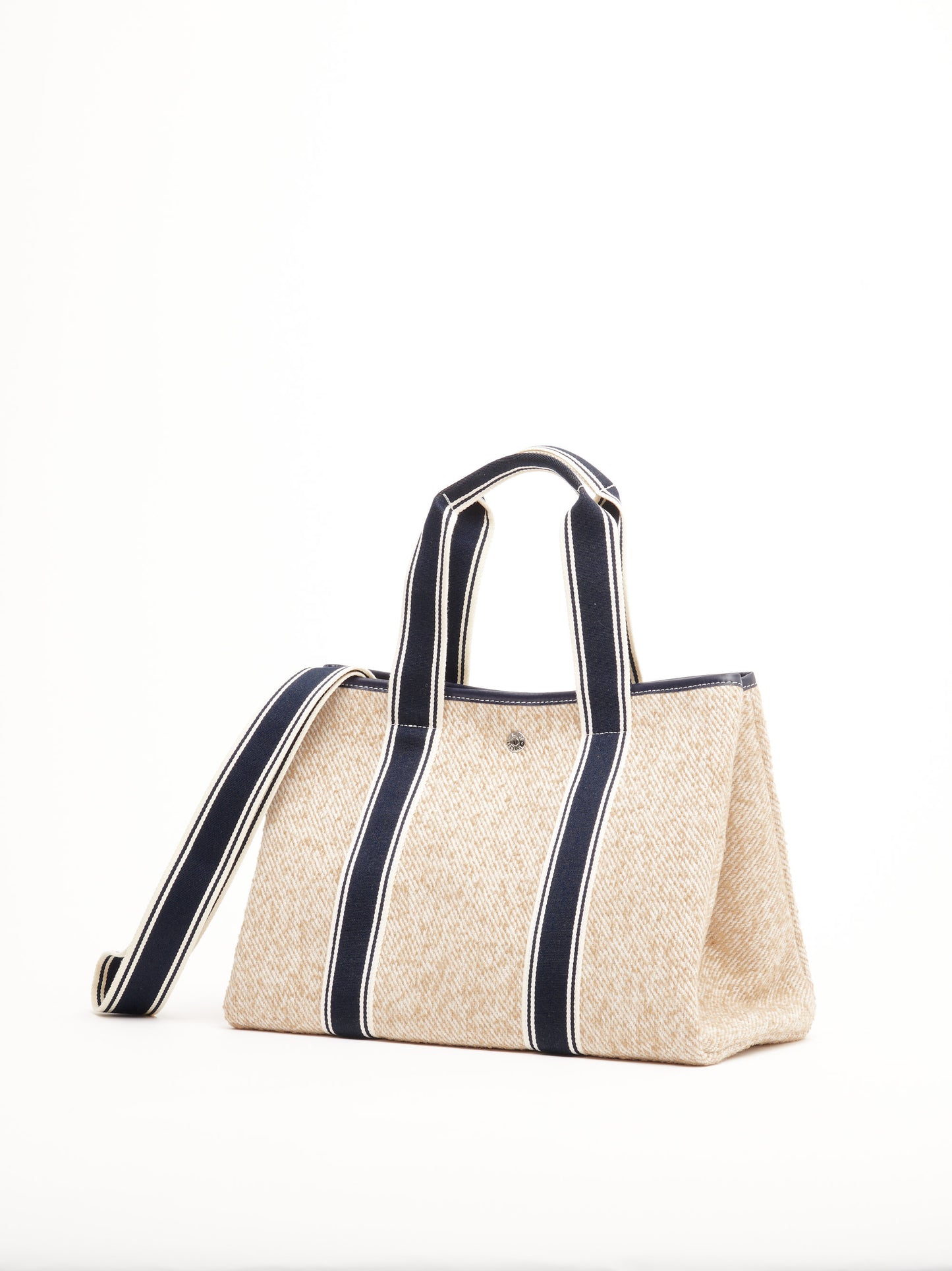 Traversée M - Tweed Striped Beige 