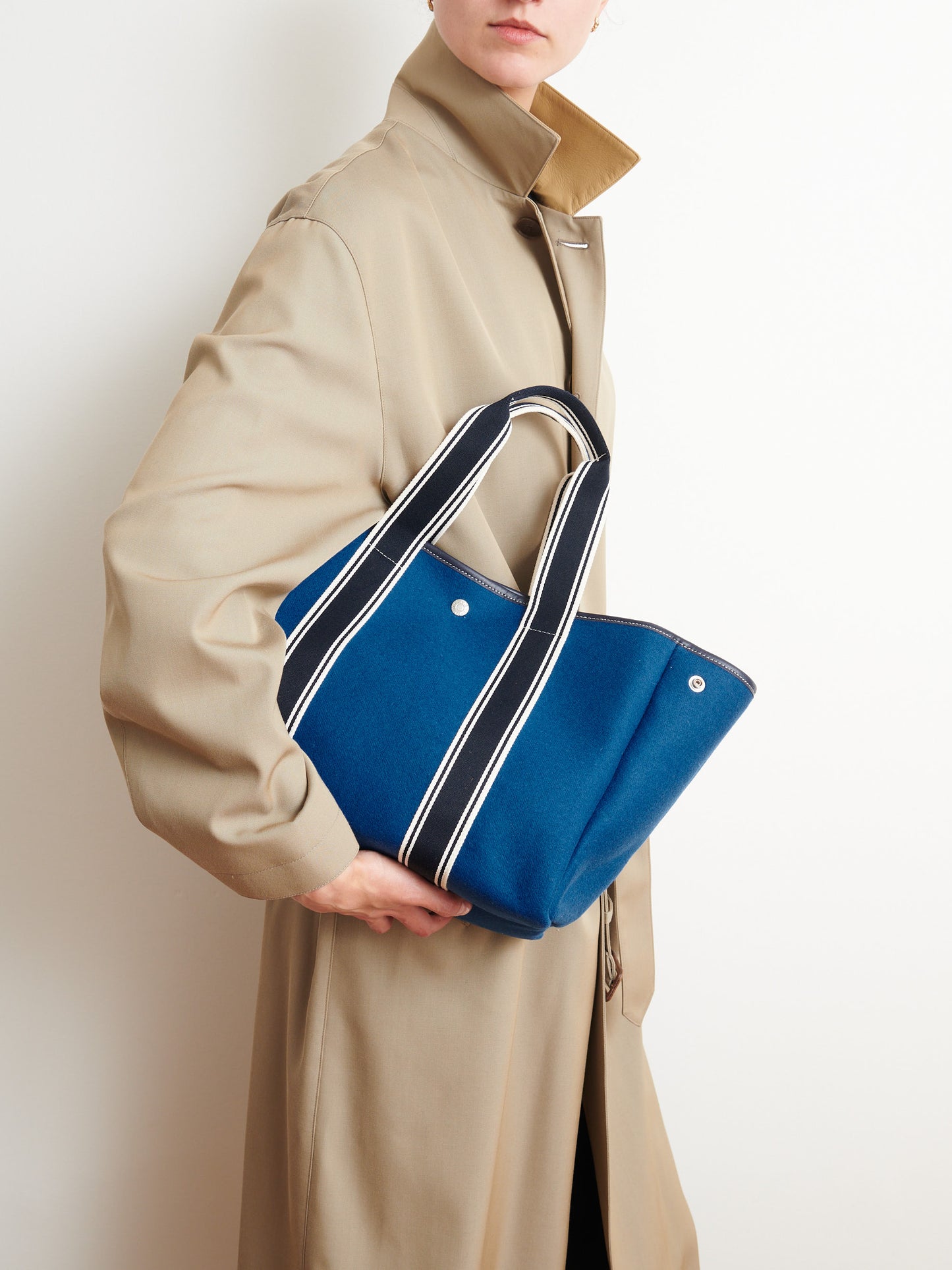 Traversée S - Flannelle Steel Bleu 