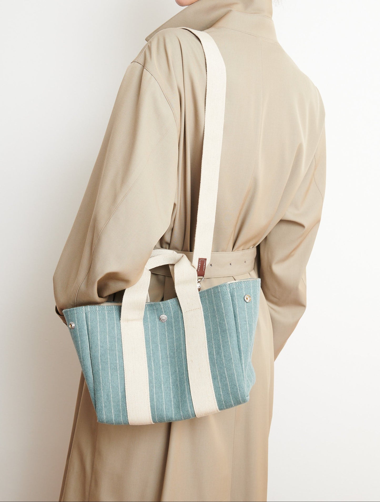 Traversée S - Flannelle Striped Slate Vert 