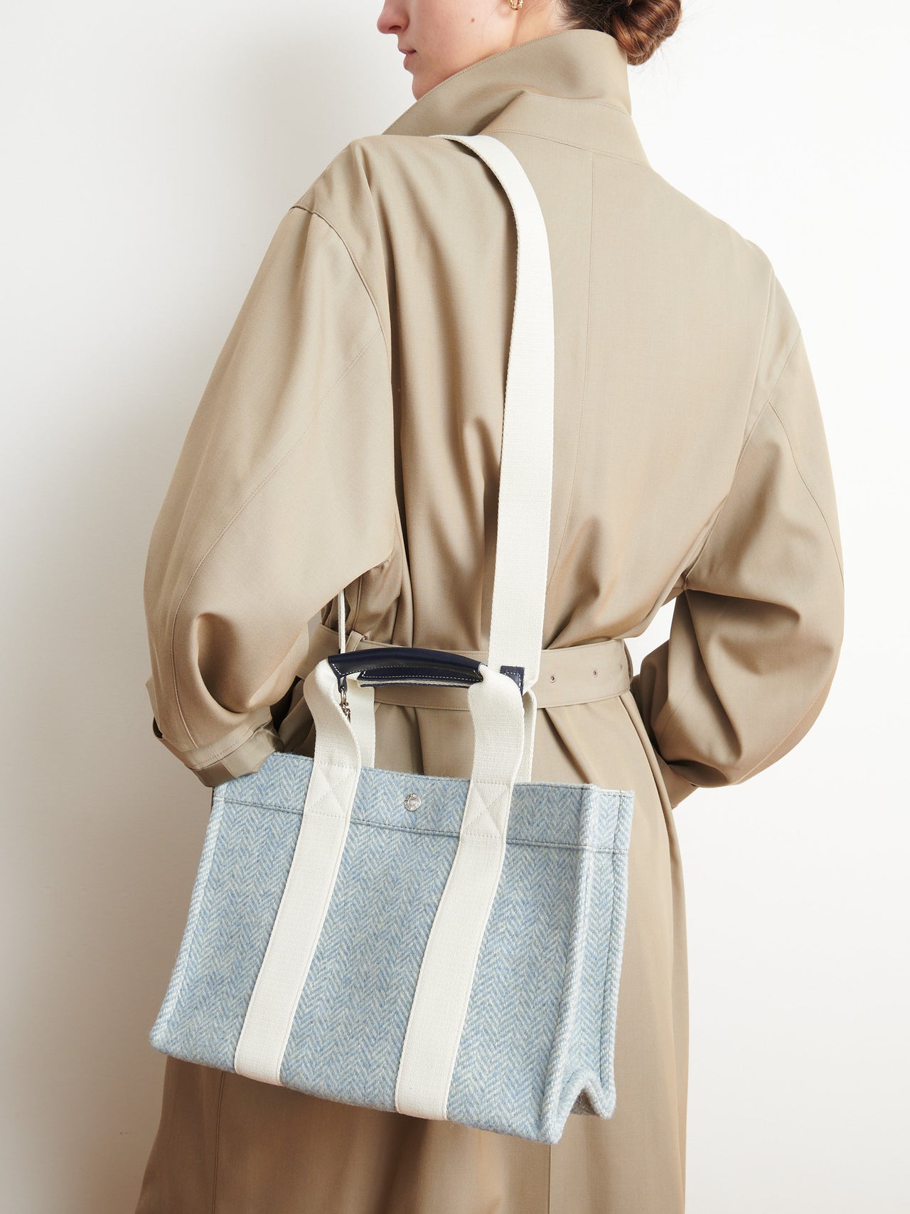 Tote M - Herringbone Sky  - Image 1