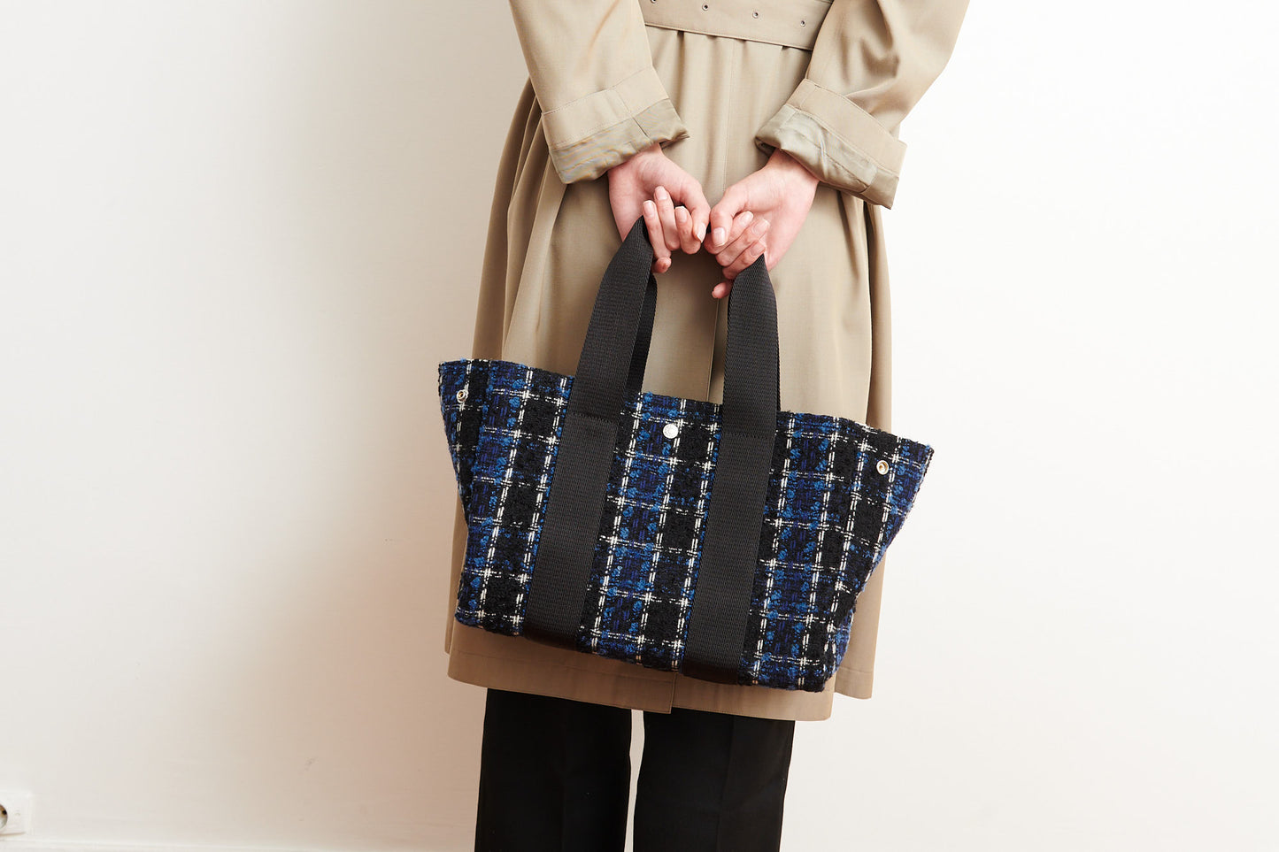 Traversée M - Tweed Bleu/Noir 