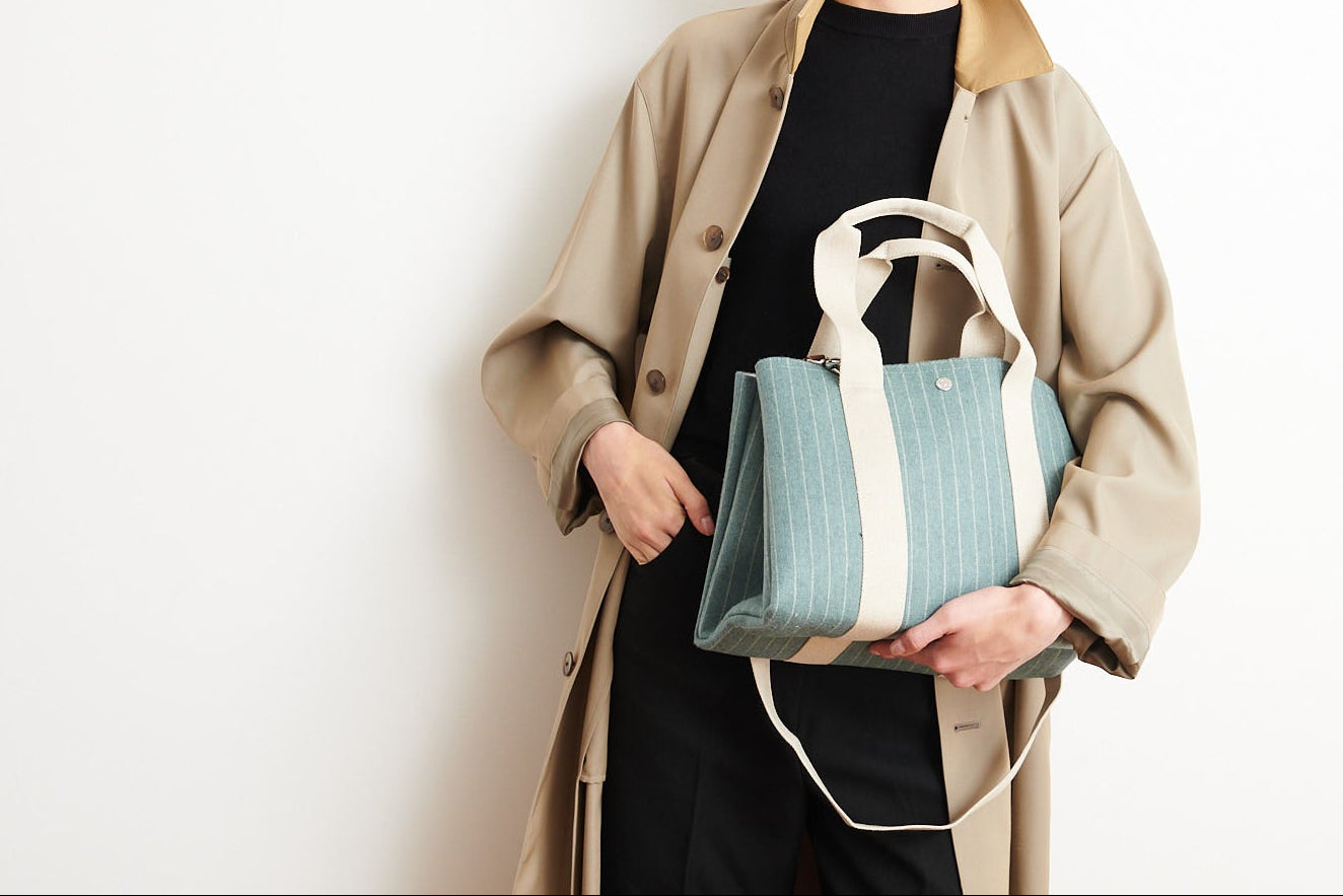 Traversée M - Flannelle Striped Slate Vert 