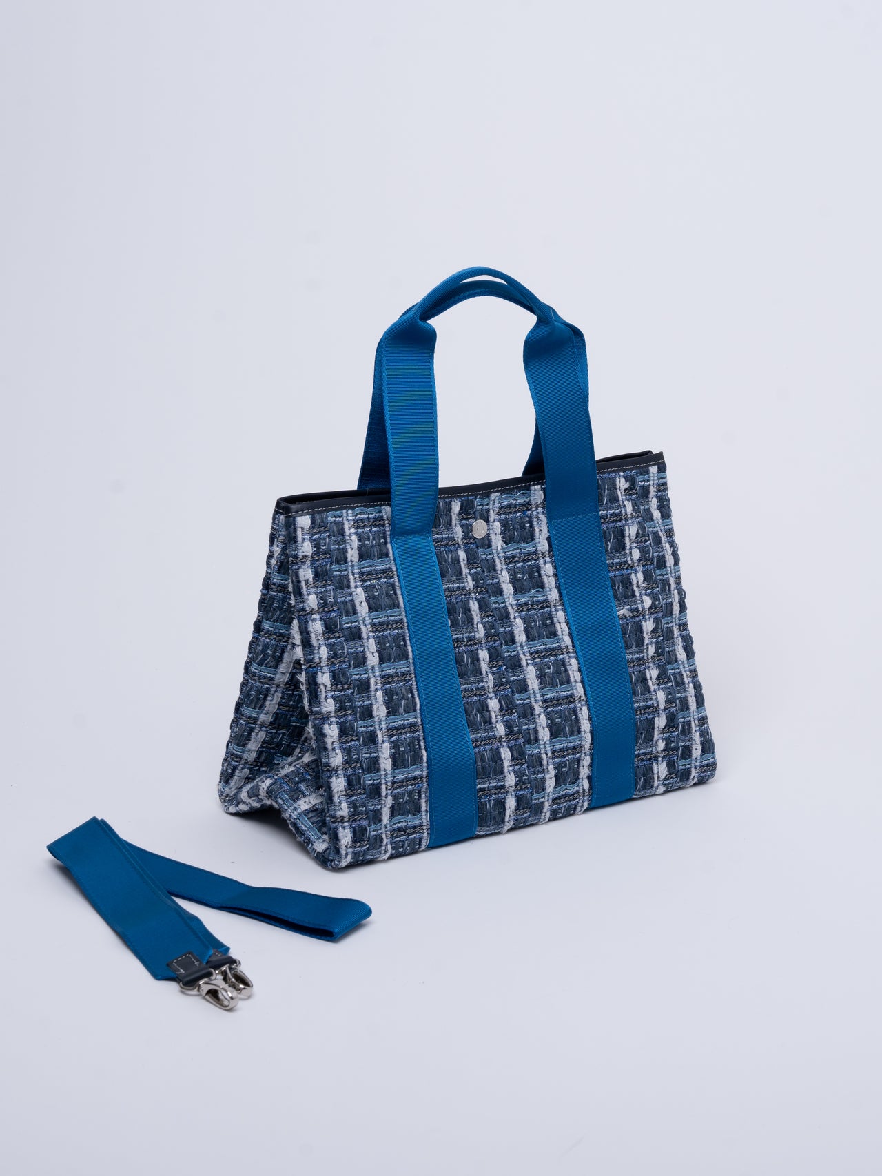 Traversée M - Tweed/Sangle Bleu - Image 2