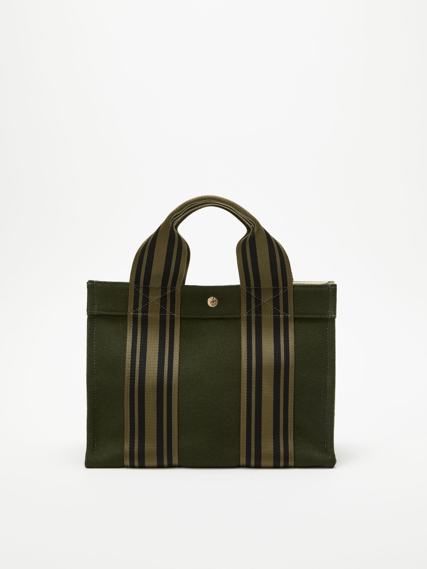 Tote M - Equestrian Olive Flannel