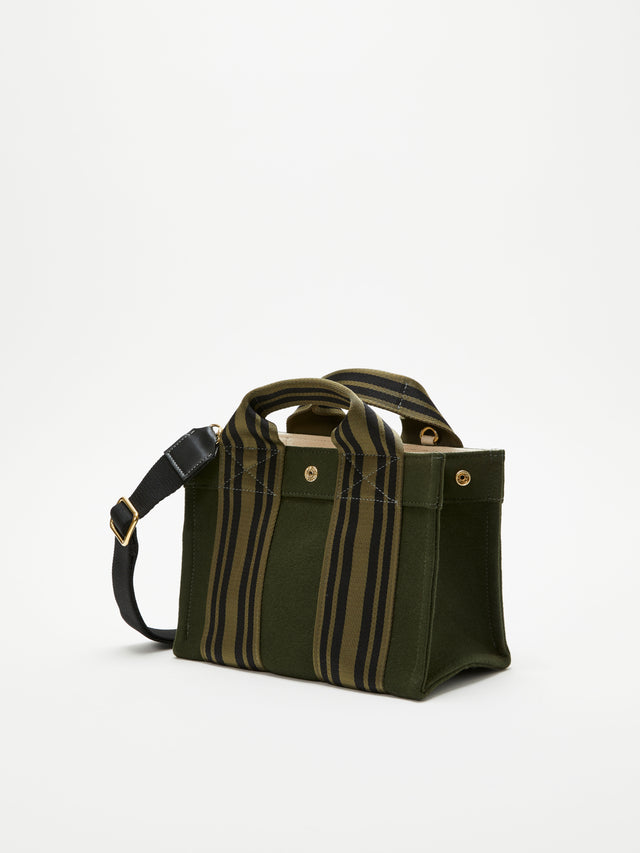 sac tote S - Flanelle olive équestre - Image 2