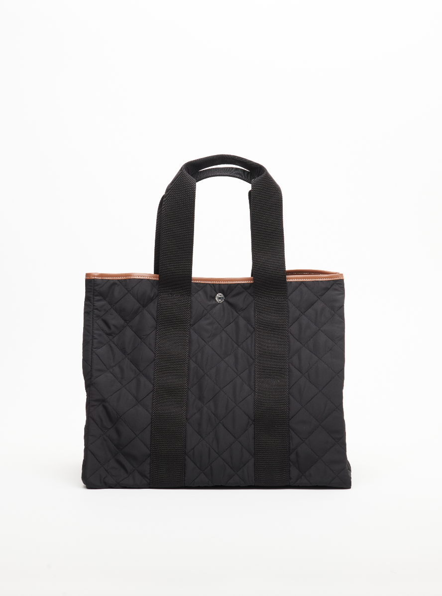 Traversée L - Quilted nylon black - Image 1