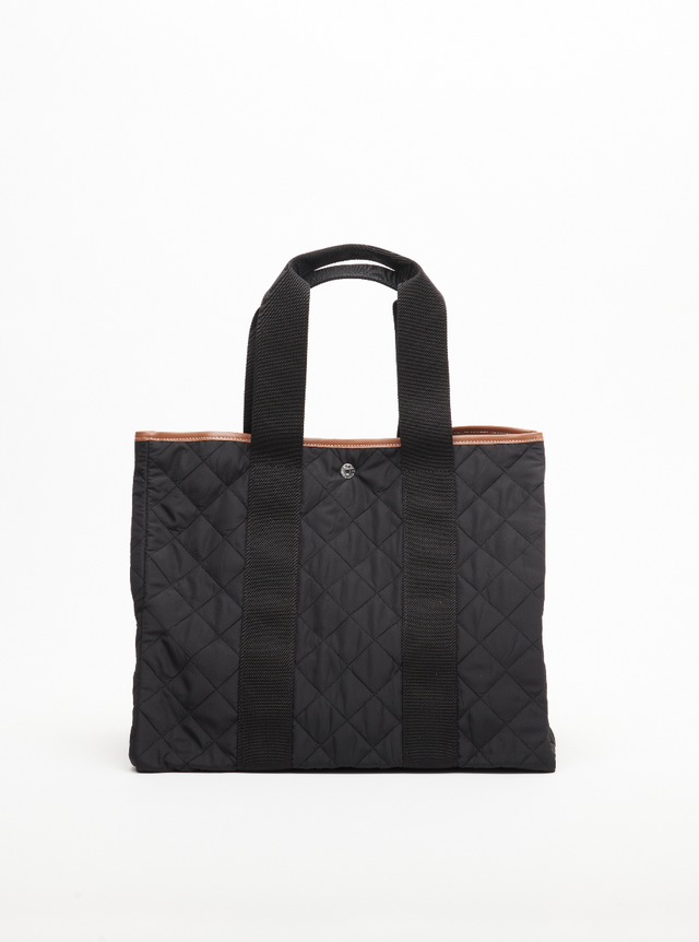 Traversée L - Quilted nylon black - Image 1